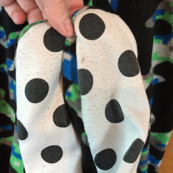 Circo S 8-10 Footed blanket sleeper black fleece - Picture 2 of 6